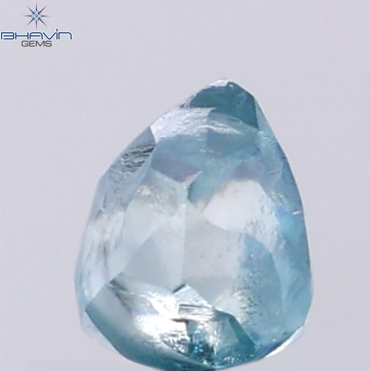 1.64 CT Natural Rough Diamond Enhanced Blue Color Clarity VS (6.51 MM)