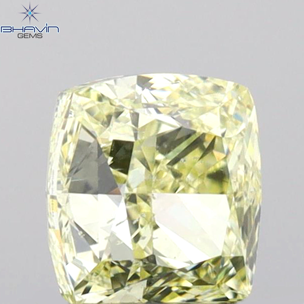 GIA認定 1.00 CT クッションダイヤモンド Y～Zカラー 天然ダイヤモンド SI2 クラリティ (5.37 MM)