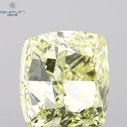 GIA Certified 1.00 CT Cushion Diamond Y To Z Color Natural Diamond SI2 Clarity (5.37 MM)