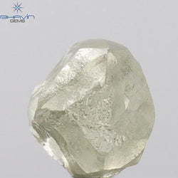 1.79 CT Rough Shape Natural Loose Diamond Yellow (M) Color SI2 Clarity (6.31 MM)