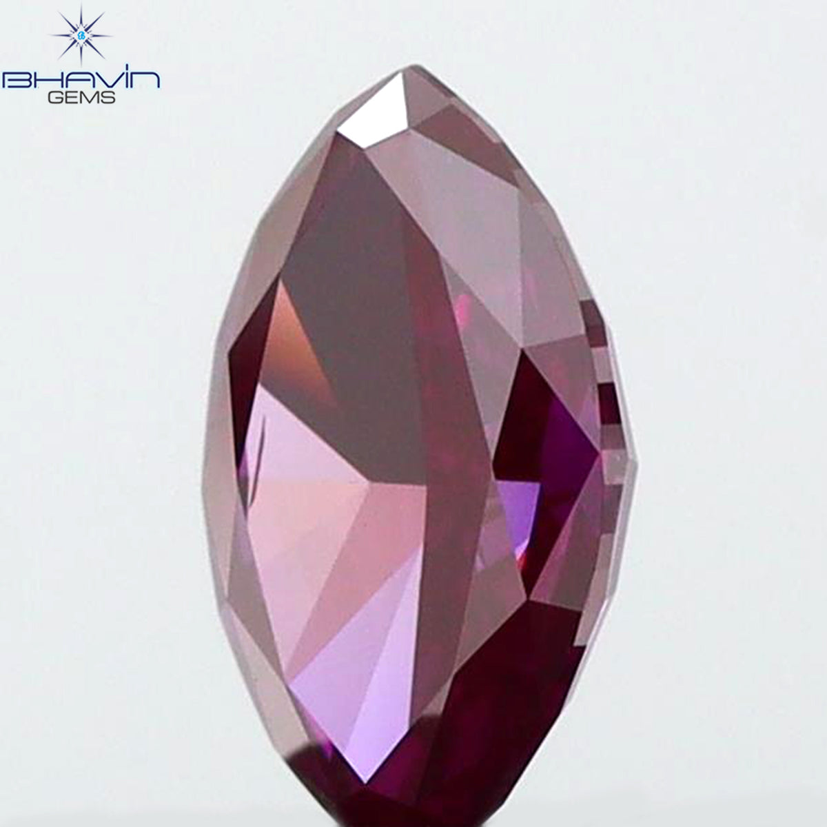 0.33 CT マーキスシェイプ 天然ダイヤモンド ピンクカラー VS2 クラリティ (5.97 MM)