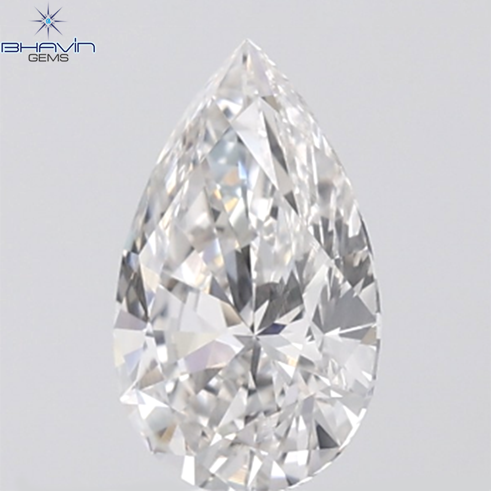 0.12 CT ペアシェイプ ナチュラル ダイヤモンド ピンク色 SI2 クラリティ (3.99 MM)