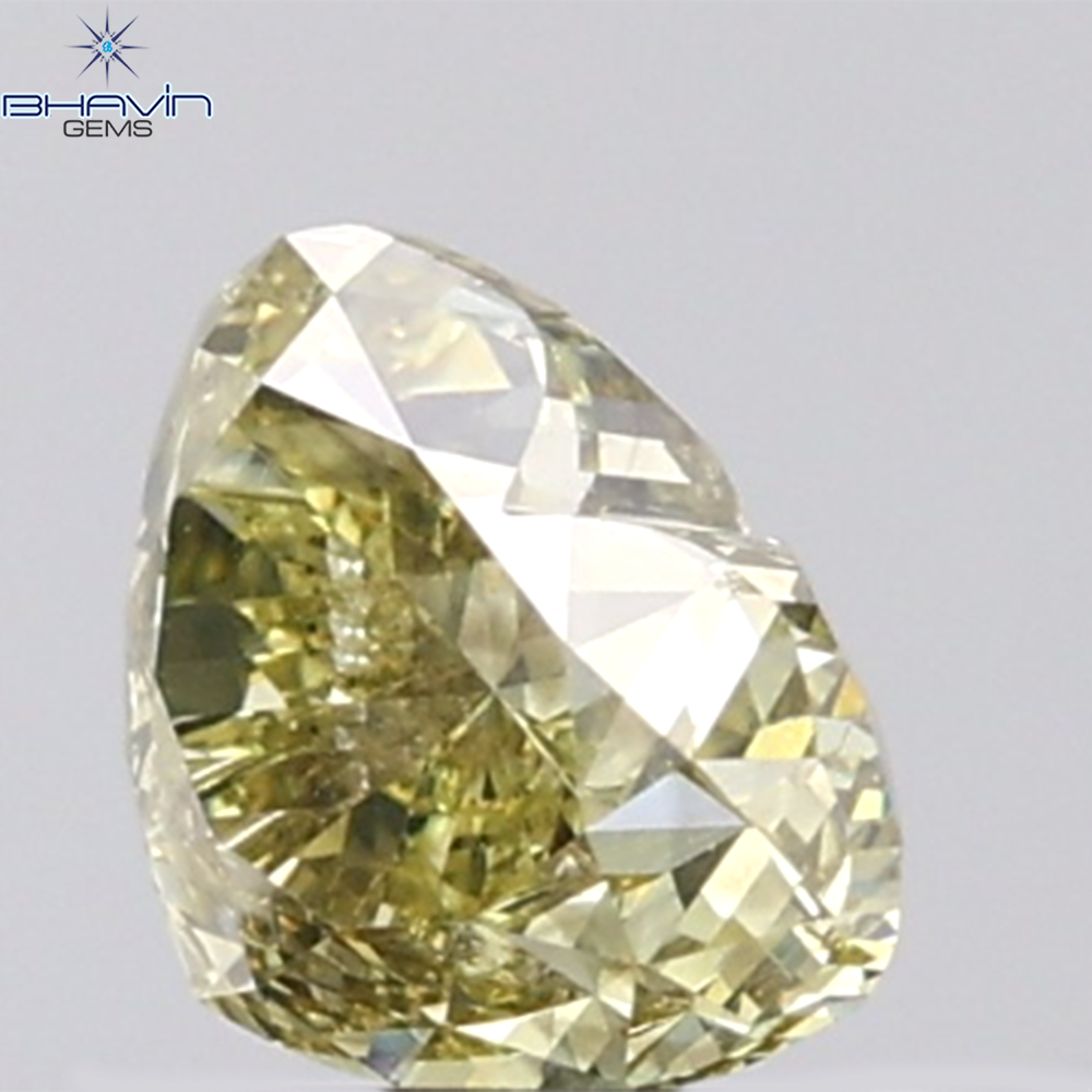 GIA認定 1.27 CT クッションダイヤモンド イエローカラー 天然ダイヤモンド VS1 クラリティ (5.97 MM)