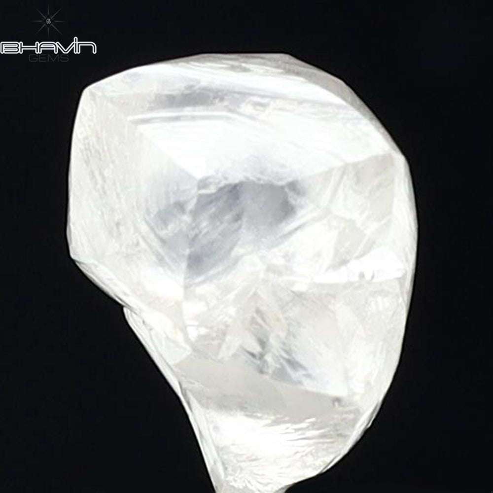2.37 CT Rough Shape Natural Diamond White Color SI1 Clarity (7.80 MM)