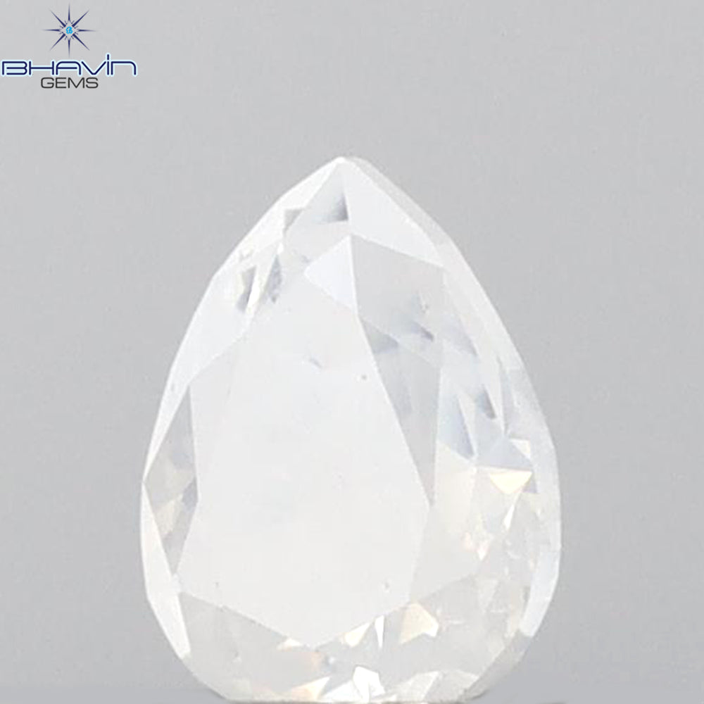 0.34 CT Pear Shape Natural Diamond White Color VS2 Clarity (4.94 MM)