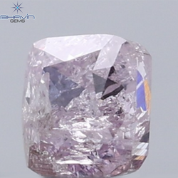 0.20 CT Radiant Diamond Natural Pink Color I3 Clarity (3.06 MM)
