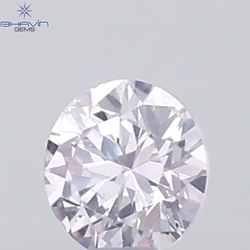 0.04 CT Round Natural Diamond Pink Color VS-SI Clarity