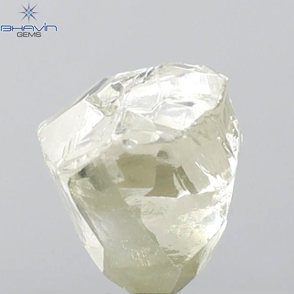 2.67 CT Rough Shape Natural Diamond Yellow Color VS2 Clarity (7.53 MM)