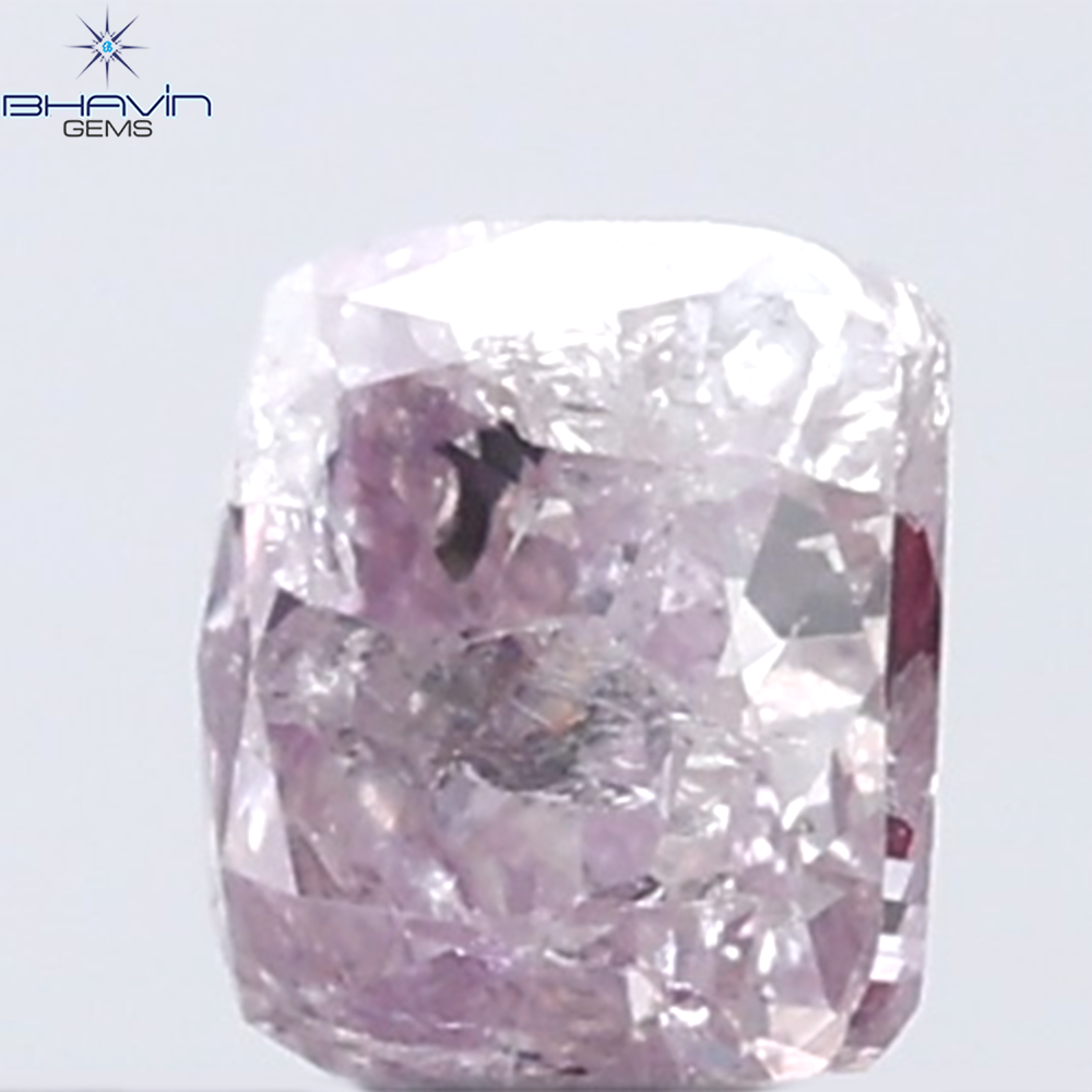 0.25 CT Cushion Diamond Natural Pink Color I3 Clarity (3.43 MM)