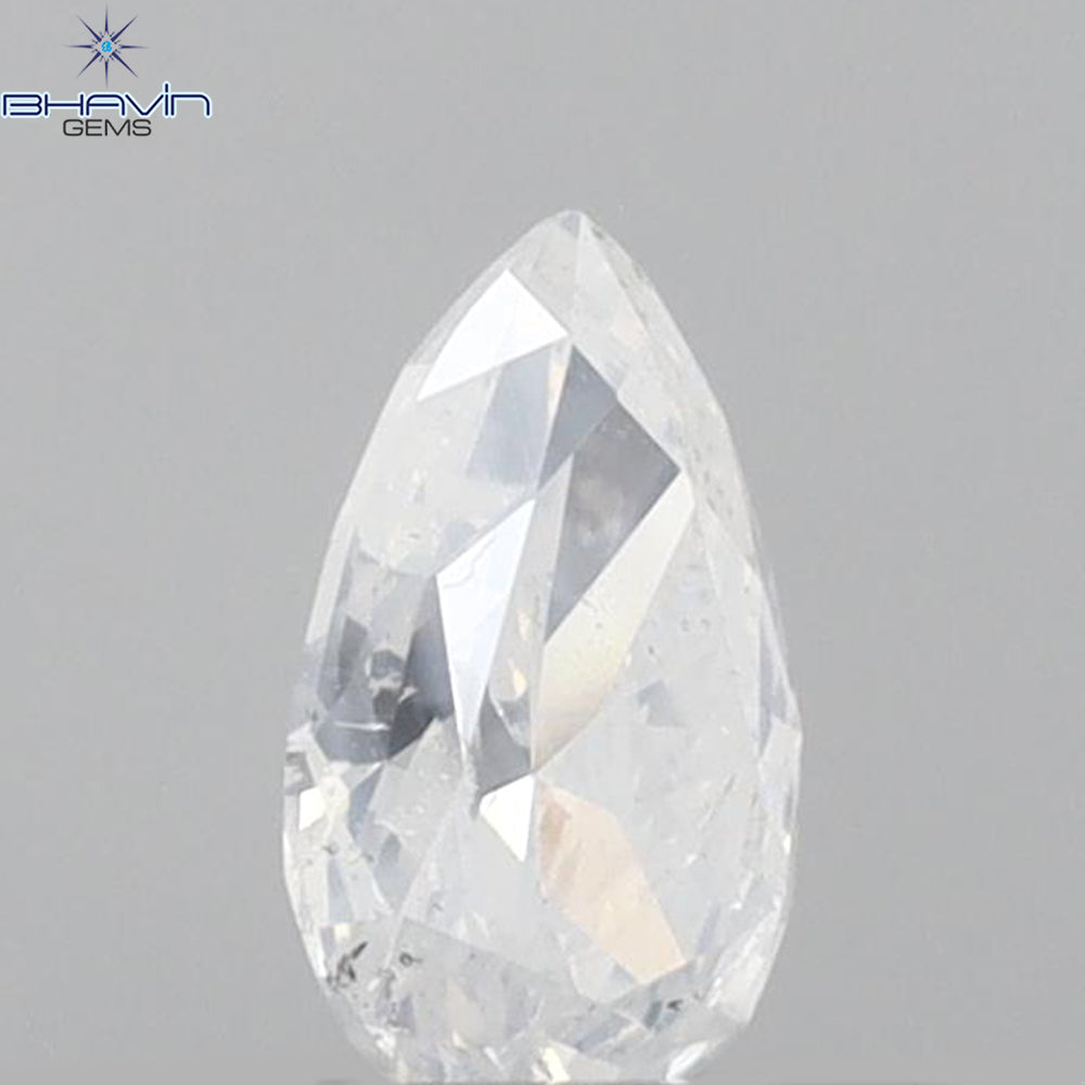 0.30 CT Pear Shape Natural Diamond White Color SI2 Clarity (5.23 MM)