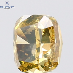0.81 CT Cushion Diamond Natural Brown Orange Color VS2 Clarity (5.18 MM)