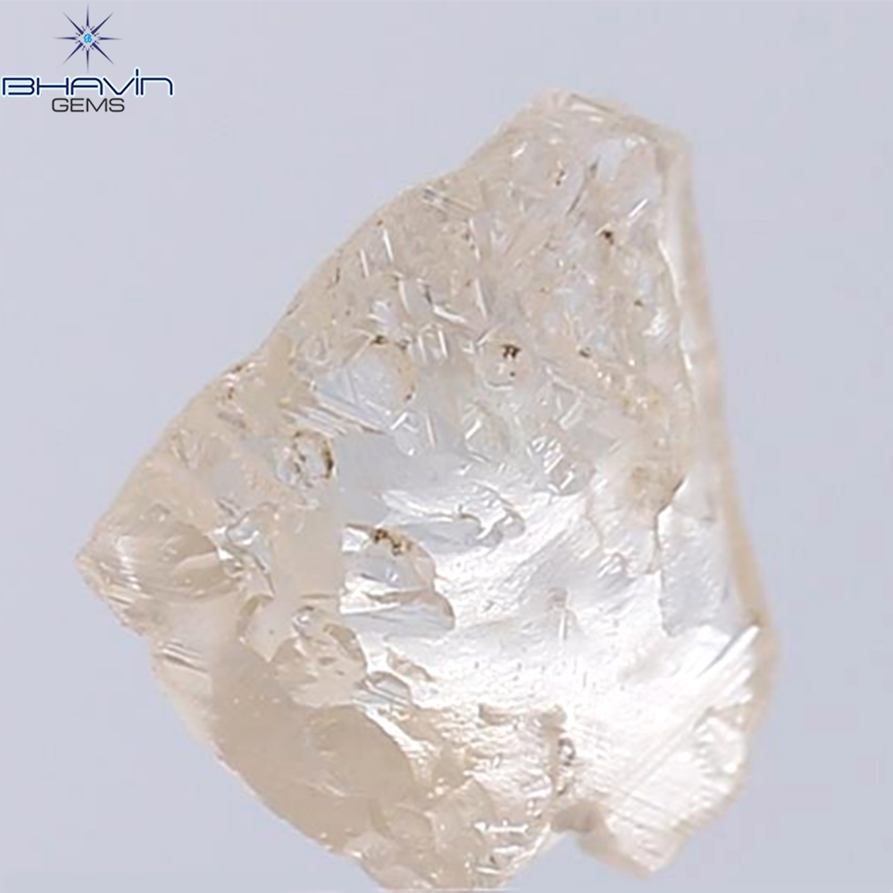 2.73 CT Rough Shape Natural Diamond Brown Color SI Clarity (10.23 MM)