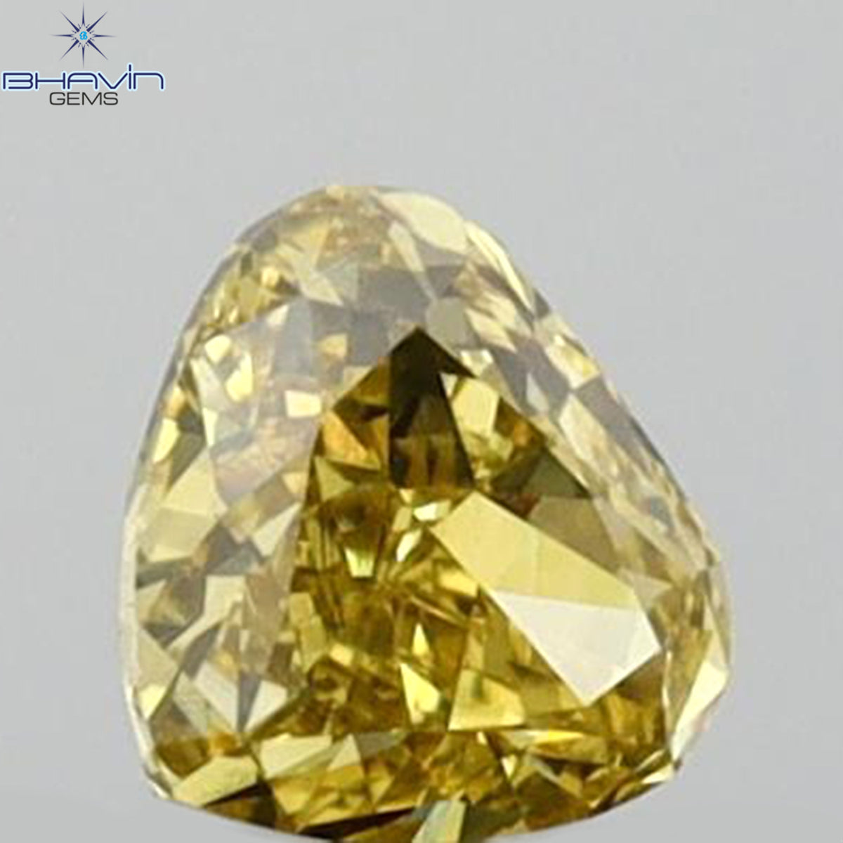 0.15 CT Natural Heart Diamond Green (Chameleon) Color Clarity VS1 (3.53 MM)