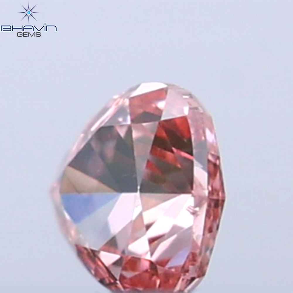 0.04 CT Heart Shape Natural Diamond Pink Color VS1 Clarity (2.18 MM)