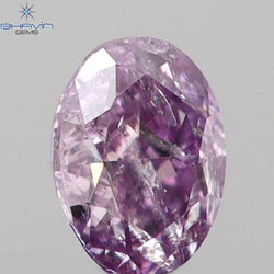 0.09 CT Oval Shape Natural Diamond Pink Color I2 Clarity (3.02 MM)