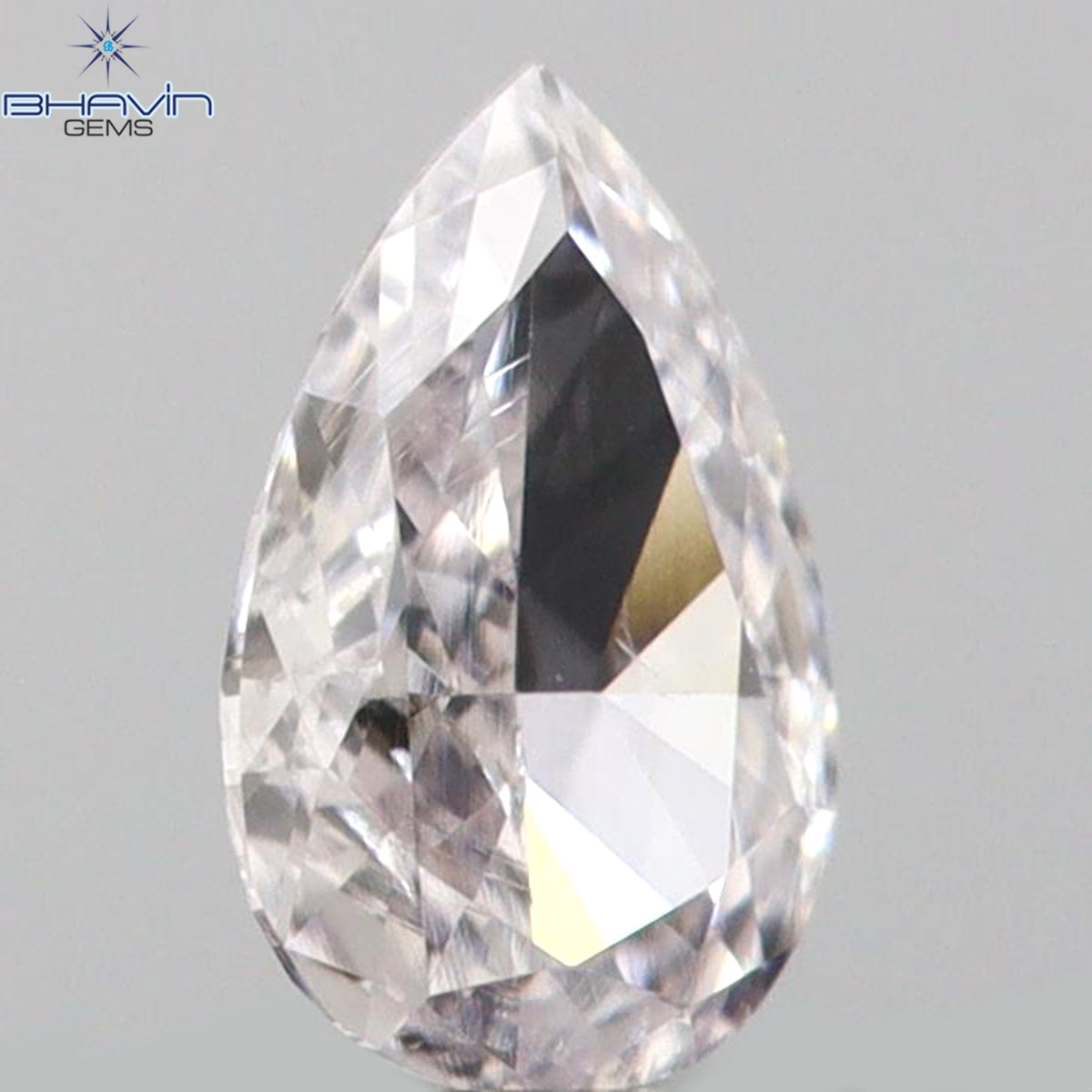 0.09 CT ペアシェイプ 天然ダイヤモンド ピンクカラー VS2 クラリティ (3.88 MM)