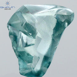 0.95 CT Rough Shape Natural Diamond Blue Color VS2 Clarity (7.40 MM)