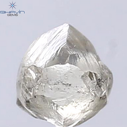 1.12 CT Rough Shape Natural Diamond Brown Color SI2 Clarity (5.40 MM)