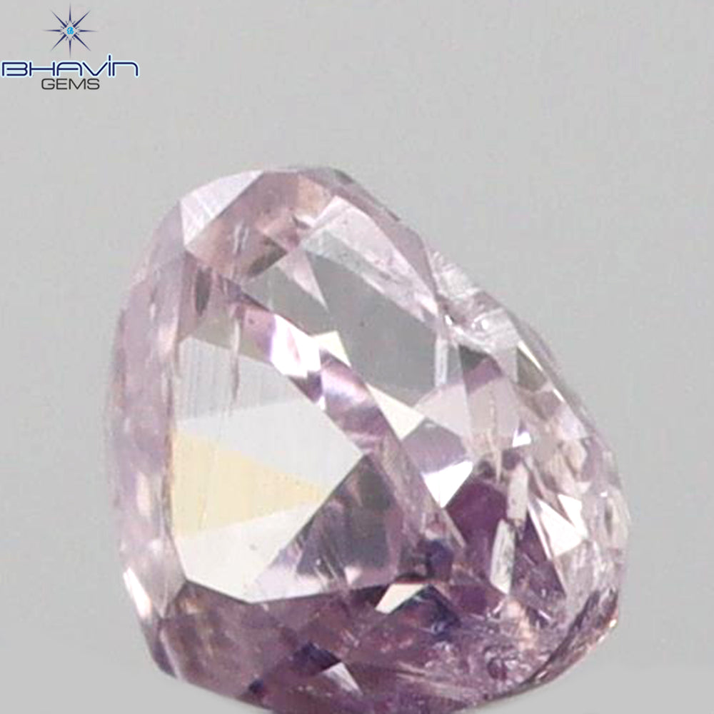 0.06 CT Heart Shape Natural Diamond Pink Color SI2 Clarity (2.45 MM)