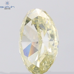 2.00 CT Oval Diamond Natural Green Yellow Color SI2 Clarity (9.26 MM)