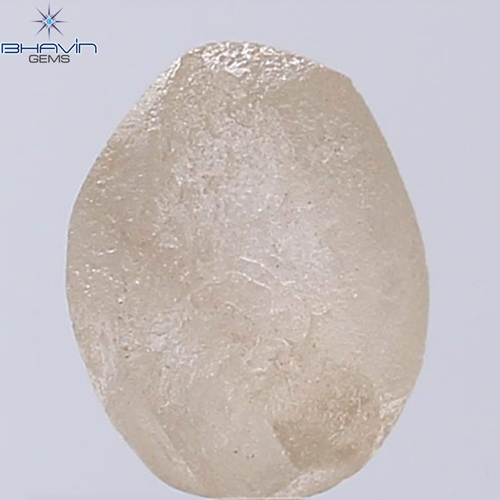 2.53 CT Rough Shape Natural Diamond Brown Color VS2 Clarity (8.95 MM)