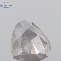 0.22 CT Heart Shape Natural Diamond Grey Color I1 Clarity (4.05 MM)