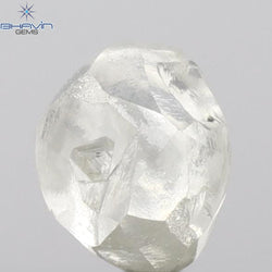 2.28 CT Rough Shape Natural Loose Diamond White (M) Color SI1 Clarity (6.92 MM)