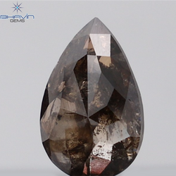 3.09 CT Pear Shape Natural Diamond Brown Color I3 Clarity (12.78 MM)