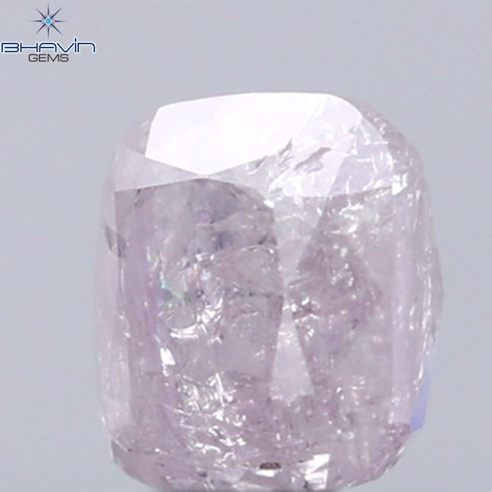 0.30 CT Radiant Diamond Natural Pink Color I3 Clarity (3.76 MM)
