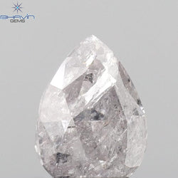 0.54 CT Pear Shape Natural Diamond Pink Color I3 Clarity (5.86 MM)