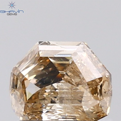 1.02 CT Half Moon Diamond Natural Brown Color SI2 Clarity (7.05 MM)