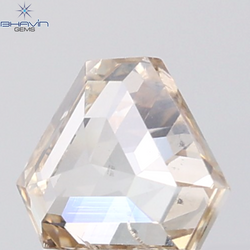 1.36 CT Shield Natural Brown Diamond SI1 Clarity (6.46 MM)