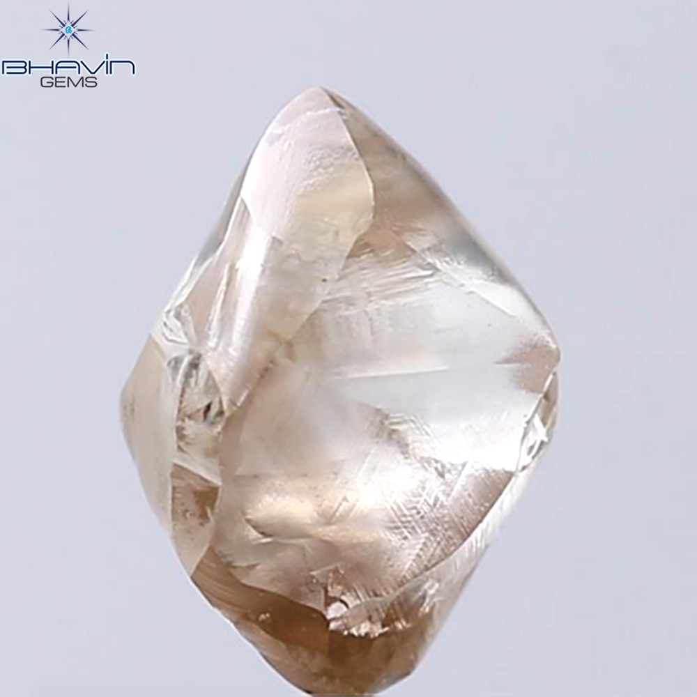 3.75 CT Rough Shape Natural Diamond Brown Color SI Clarity (10.23 MM)