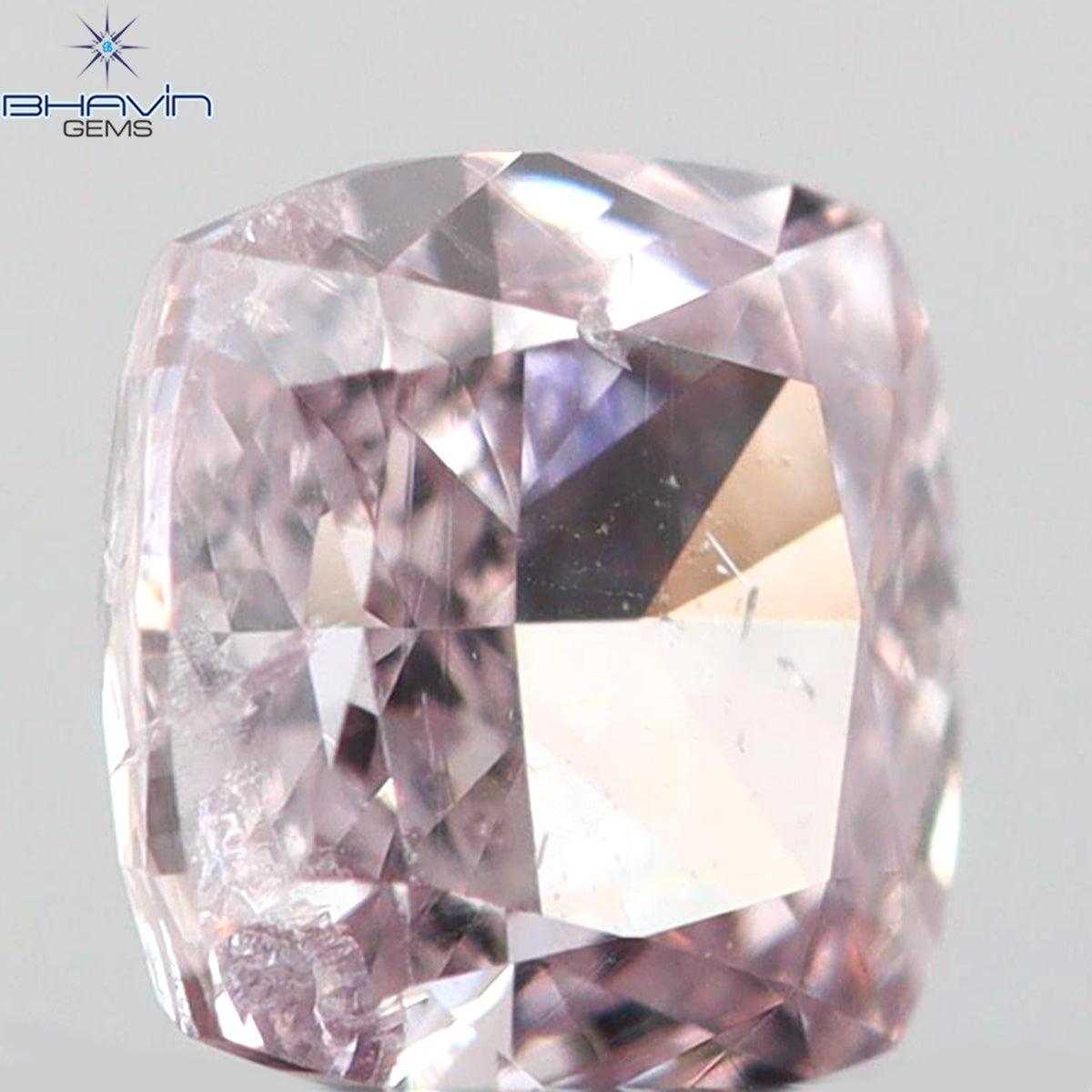 0.05 CT クッションシェイプ 天然ダイヤモンド ピンク色 I1 クラリティ (2.11 MM)