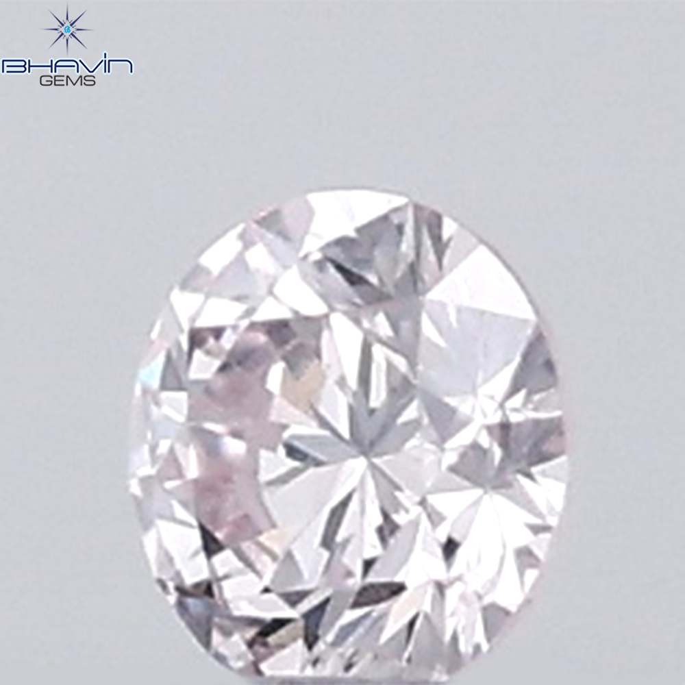 0.03 CT Round Natural Diamond Pink Color VS-SI Clarity