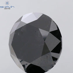 12.11 CT Round Shape Natural Diamond Black Color I3 Clarity (13.75 MM)