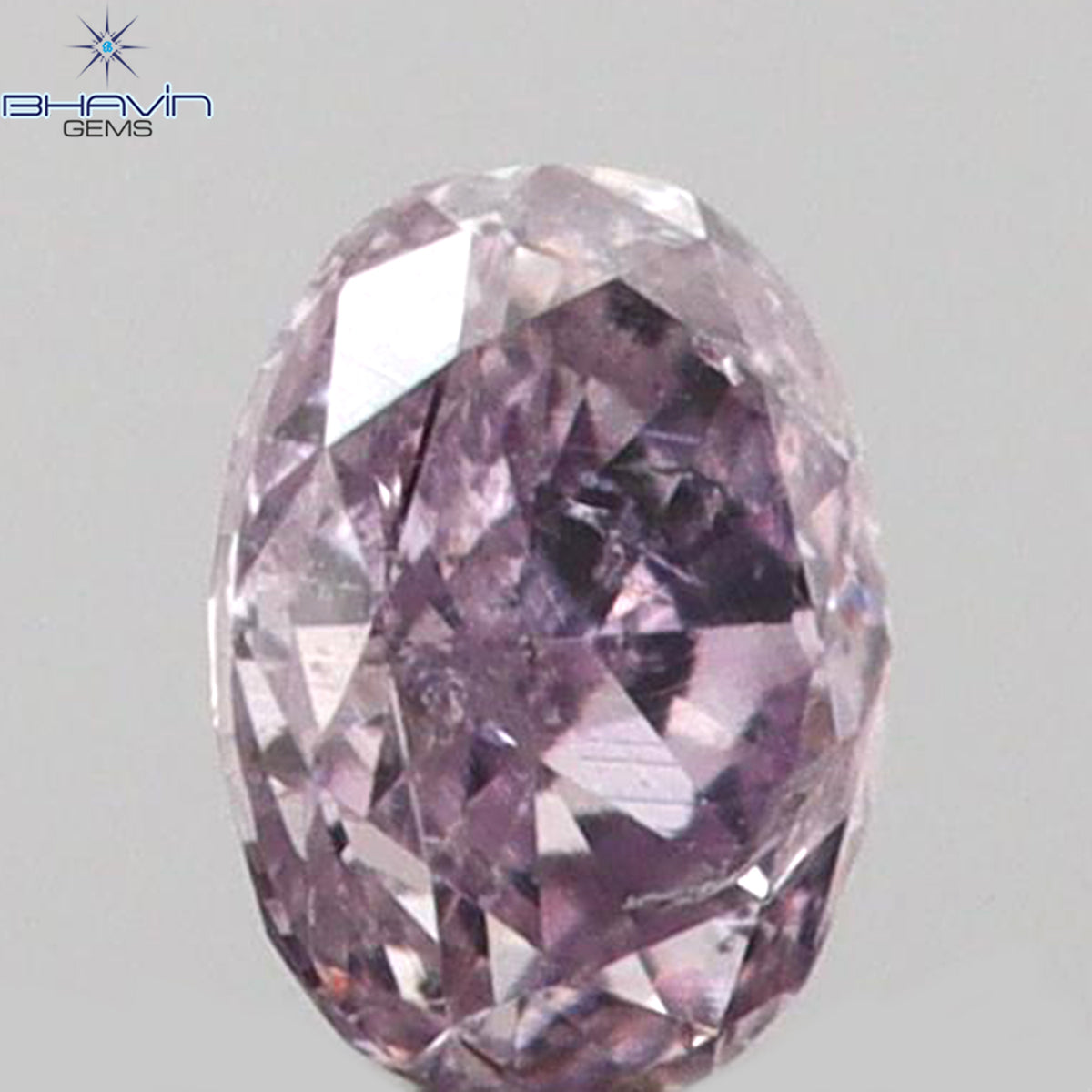 0.05 CT オーバルシェイプ 天然ダイヤモンド ピンクカラー SI1 クラリティ (2.48 MM)
