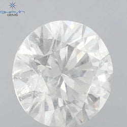 3.02 CT Round Shape Natural Loose Diamond White Color I2 Clarity (9.30 MM)