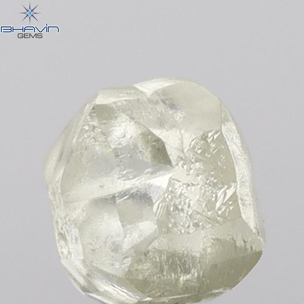 2.23 CT Rough Shape Natural Loose Diamond White (M) Color VS2 Clarity (6.40 MM)