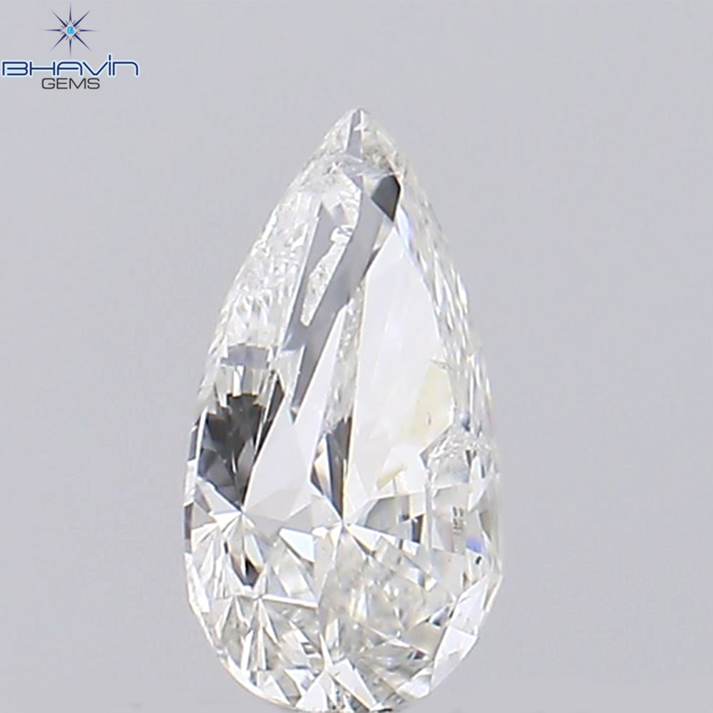 0.27 CT Pear Shape Natural Loose Diamond White Color I1 Clarity (5.50 MM)