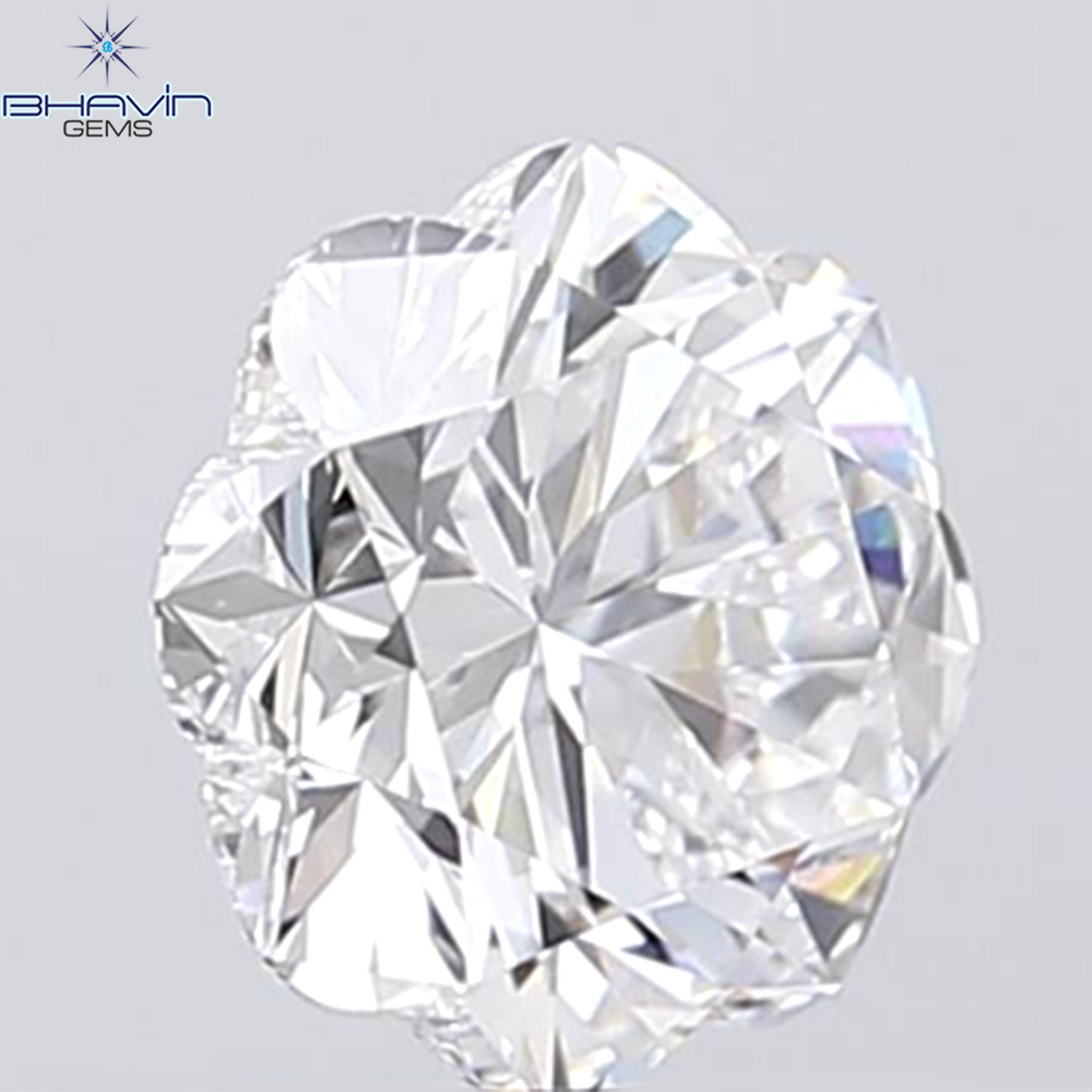 0.18 CT ラウンド ローズ カット シェイプ 天然ダイヤモンド ピンク色 I2 クラリティ (3.86 MM)