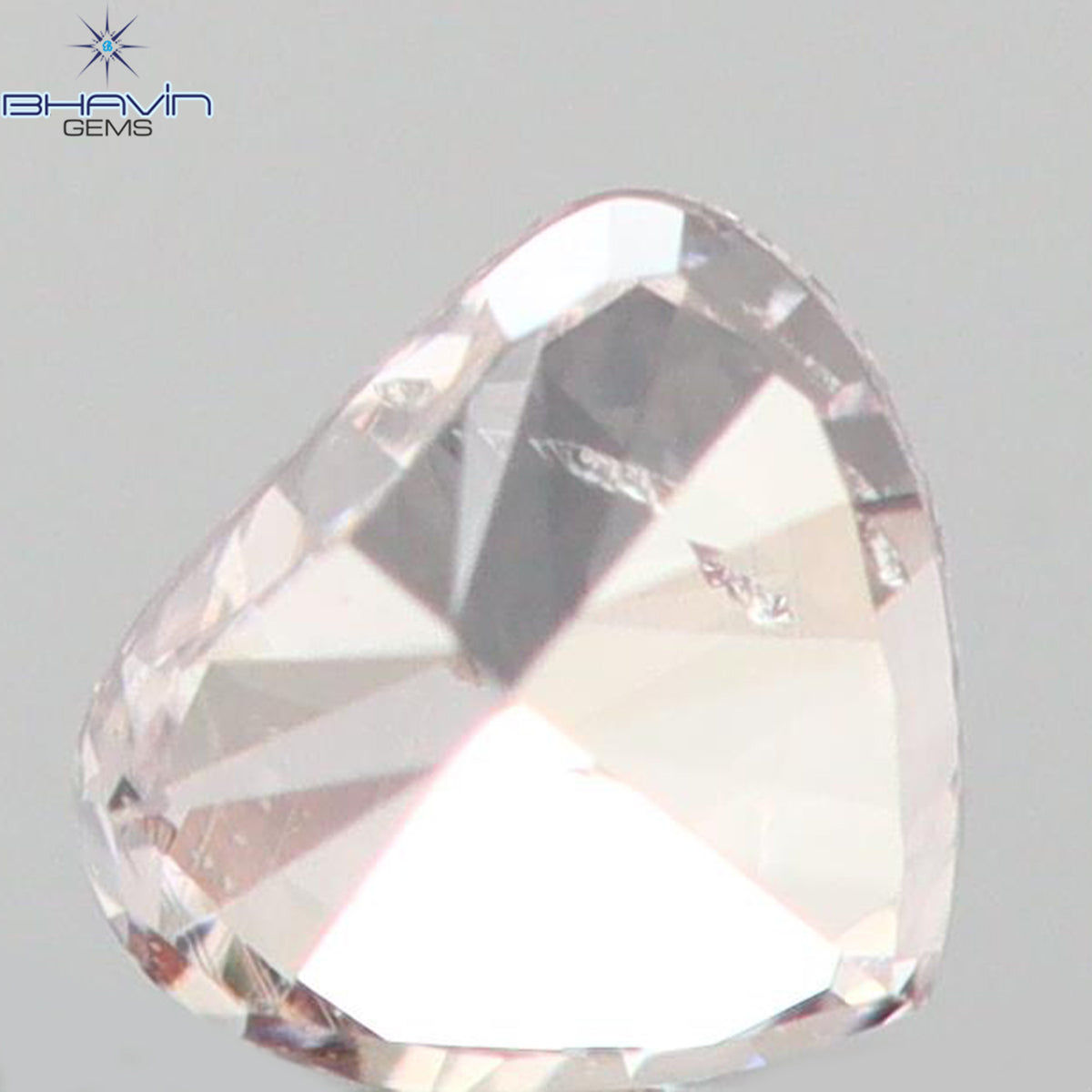 0.06 CT Natural Heart Diamond Pink Color Clarity SI1 (2.55 MM)