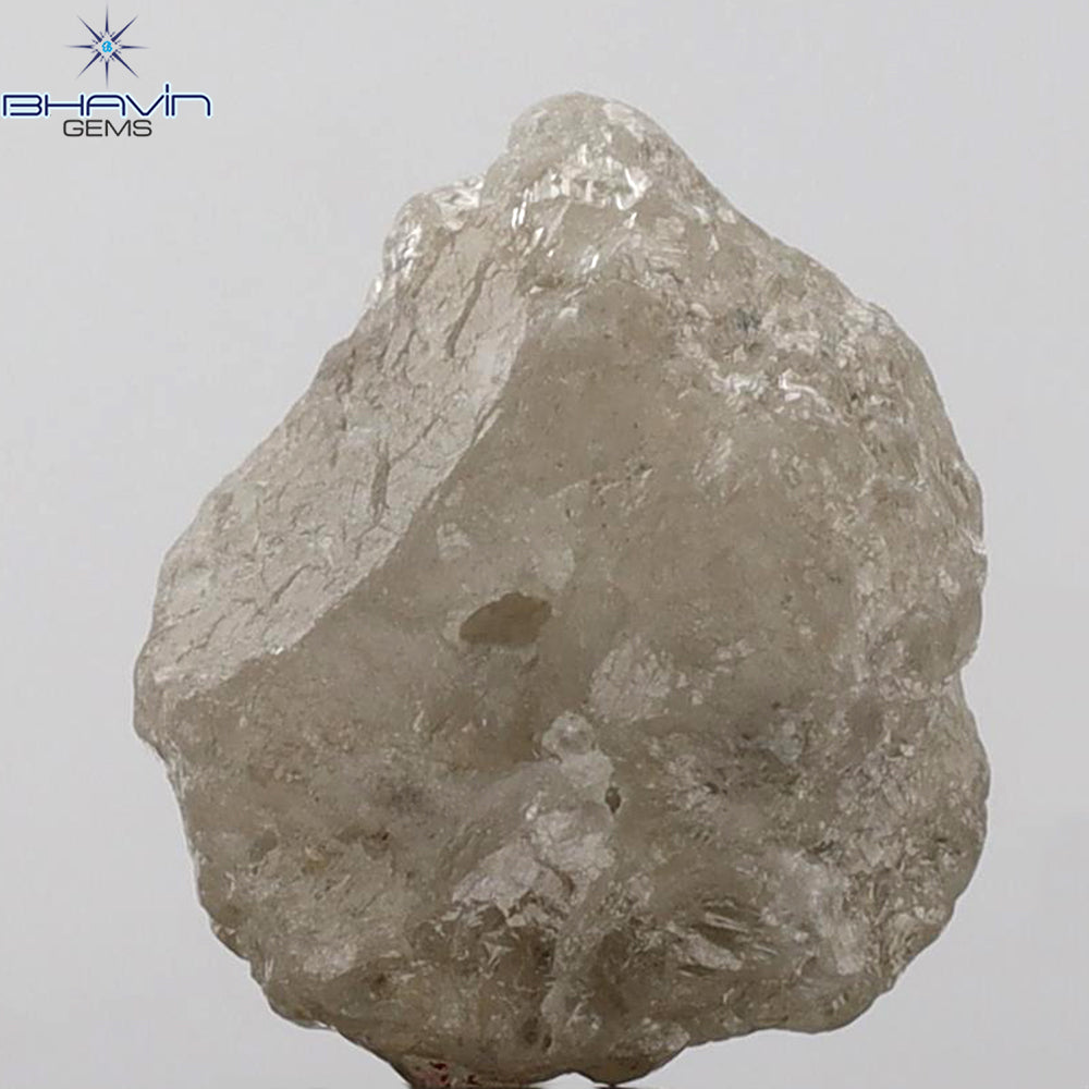 14.97 CT Rough Shape Natural Diamond White Milky Color I3 Clarity (15.77 MM)