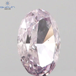 0.08 CT Oval Shape Natural Diamond Pink Color SI1 Clarity (3.31MM)