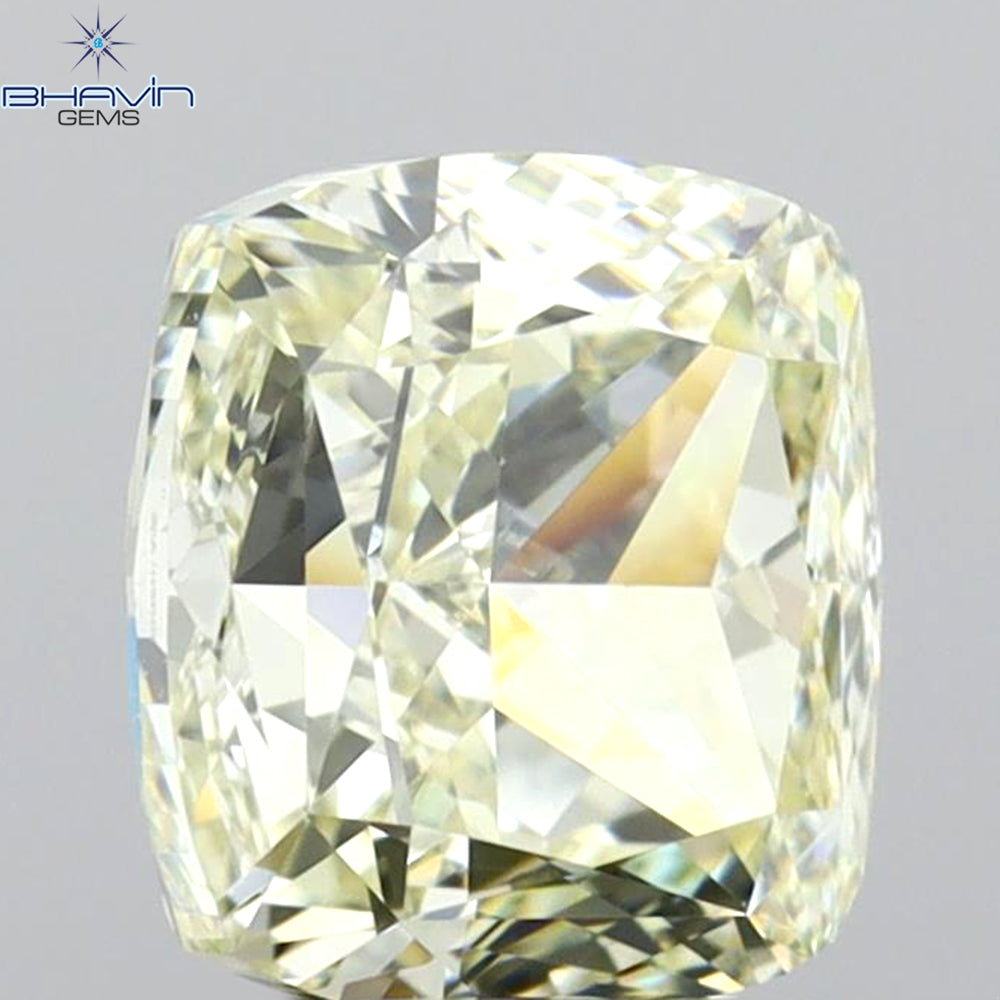 GIA Certified 1.02 CT Cushion Diamond Natural Yellow Color I1 Clarity (5.53 MM)