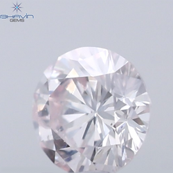 0.08 CT Round Natural Diamond Pink Color VS Clarity