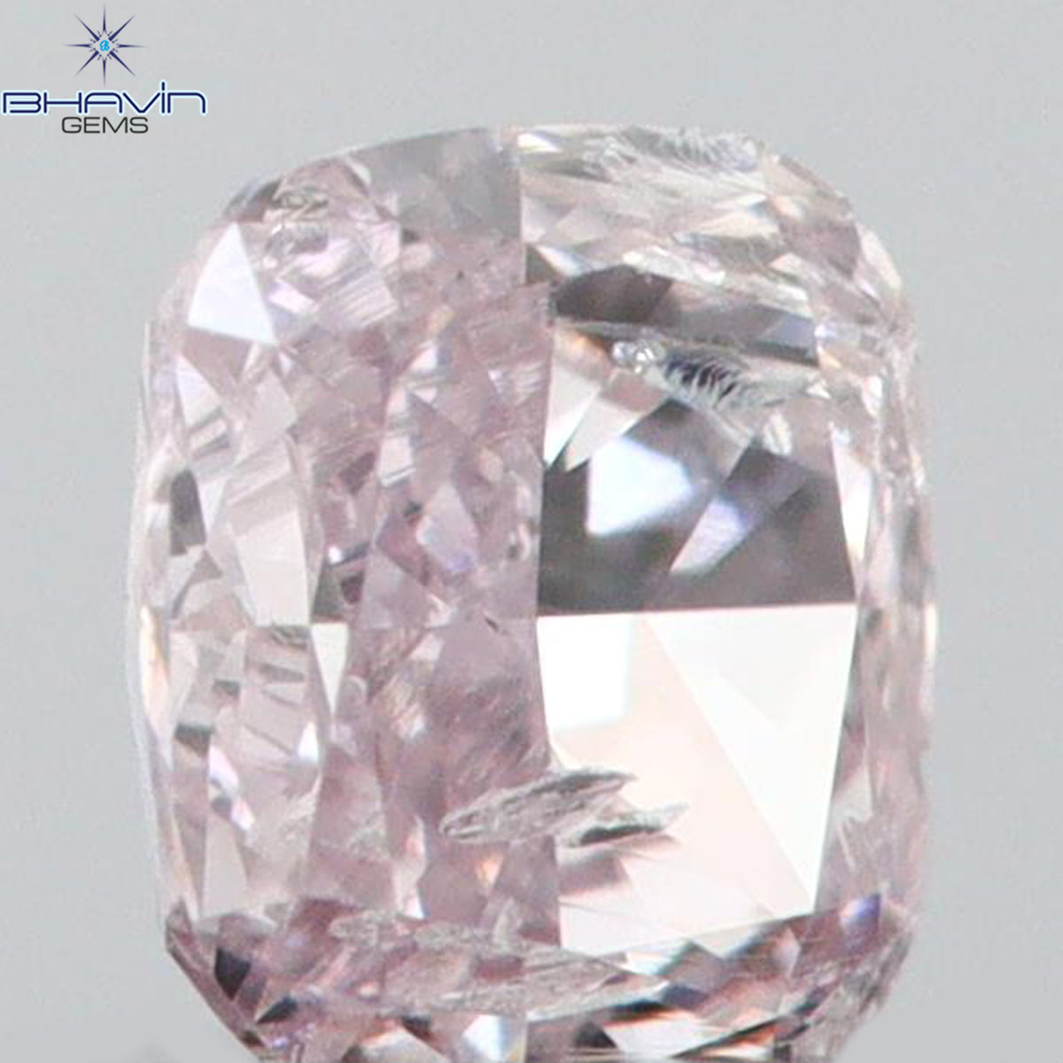 0.10 CT Natural Cushion Diamond Pink Color Clarity SI2 (2.80 MM)