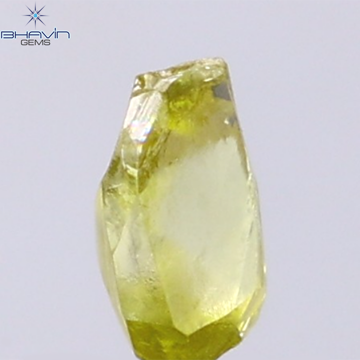 0.99 CT Natural Rough Diamond Enhanced Yellow Color Clarity VS (7.09 MM)