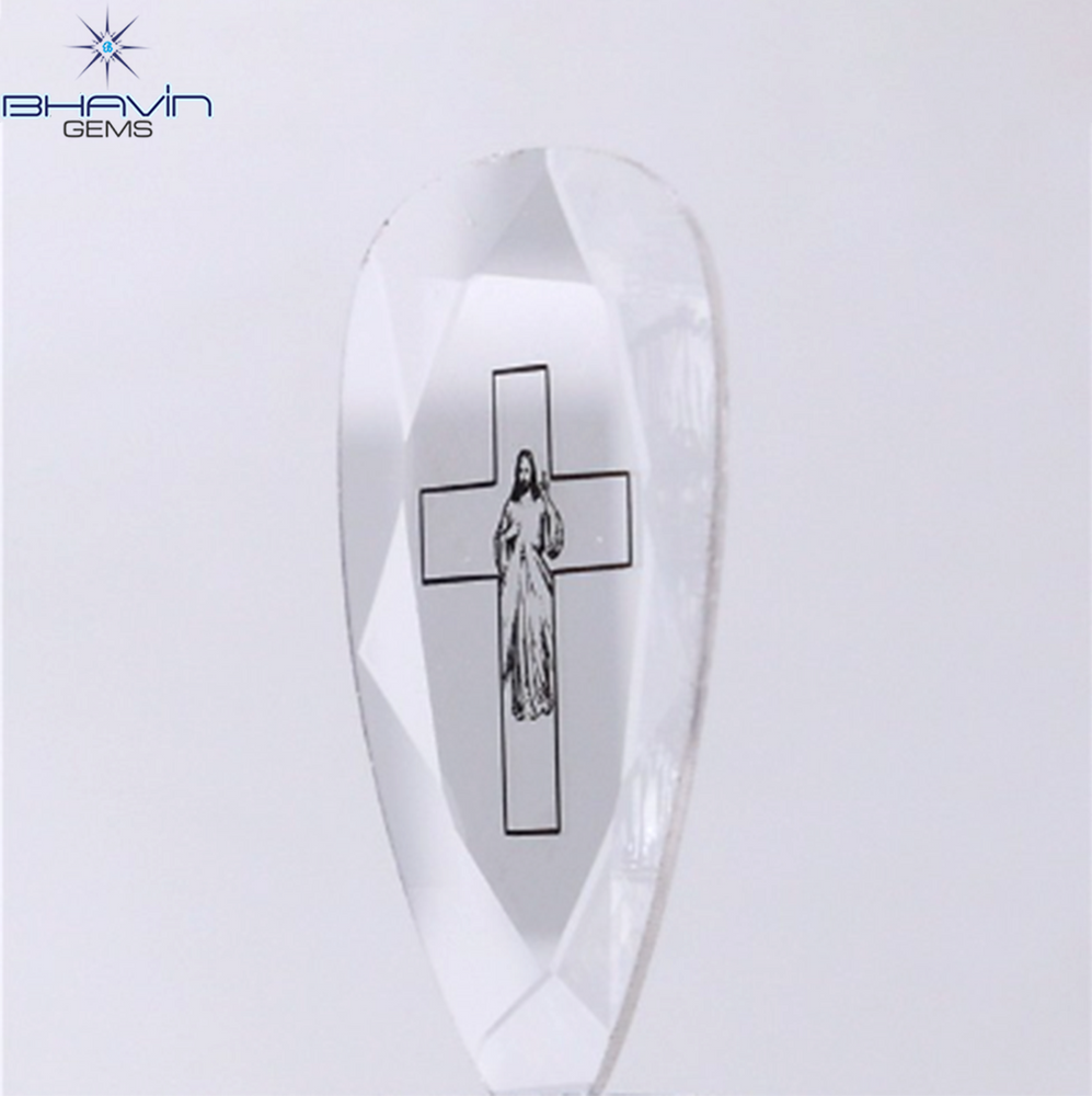 1.24 CT Lab Grown Slice (Cross) Diamond White Color Clarity VS (19.05 MM)