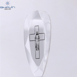 1.24 CT Lab Grown Slice (Cross) Diamond White Color Clarity VS (19.05 MM)